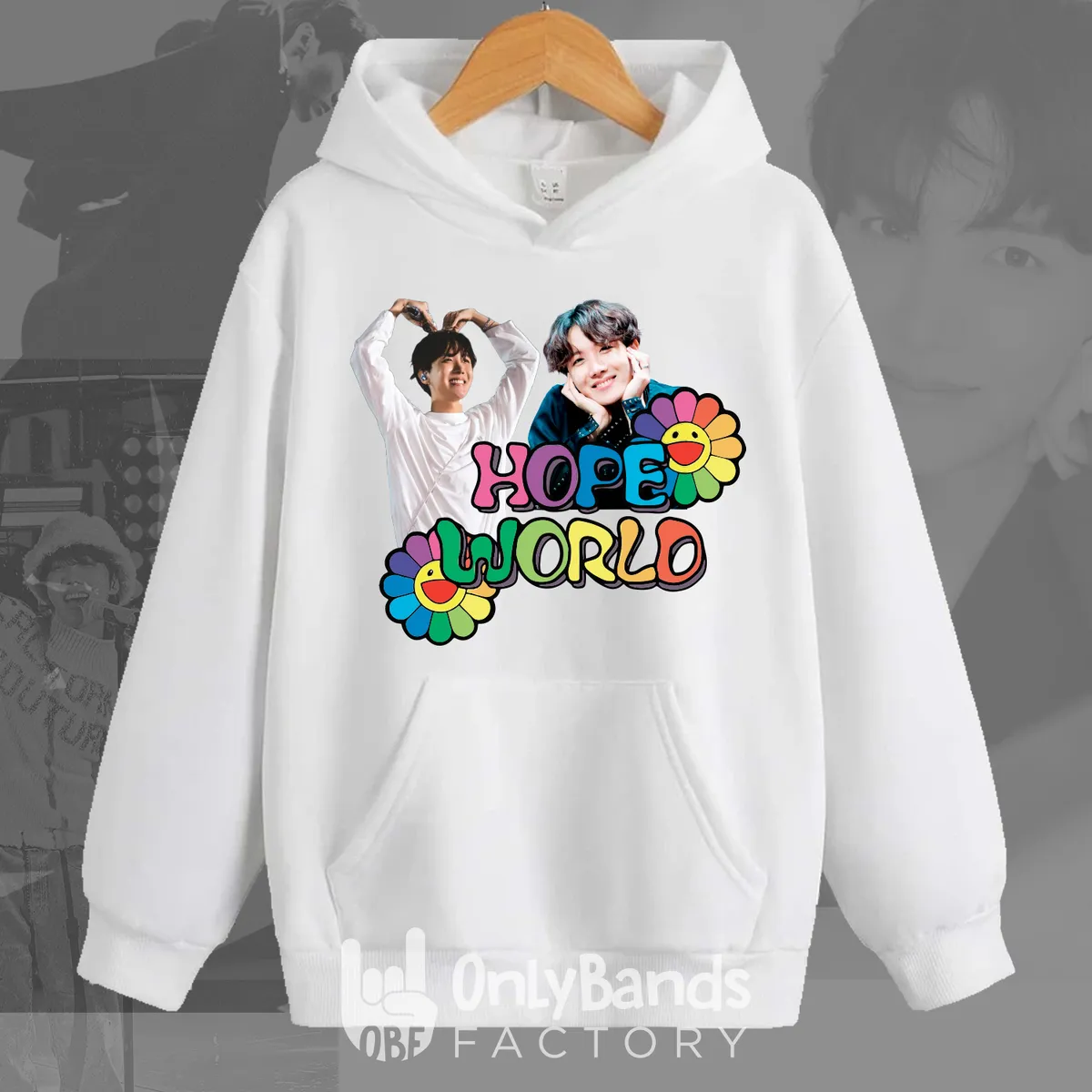 Sudadera J-Hope Hope World Flores - Modelo 5