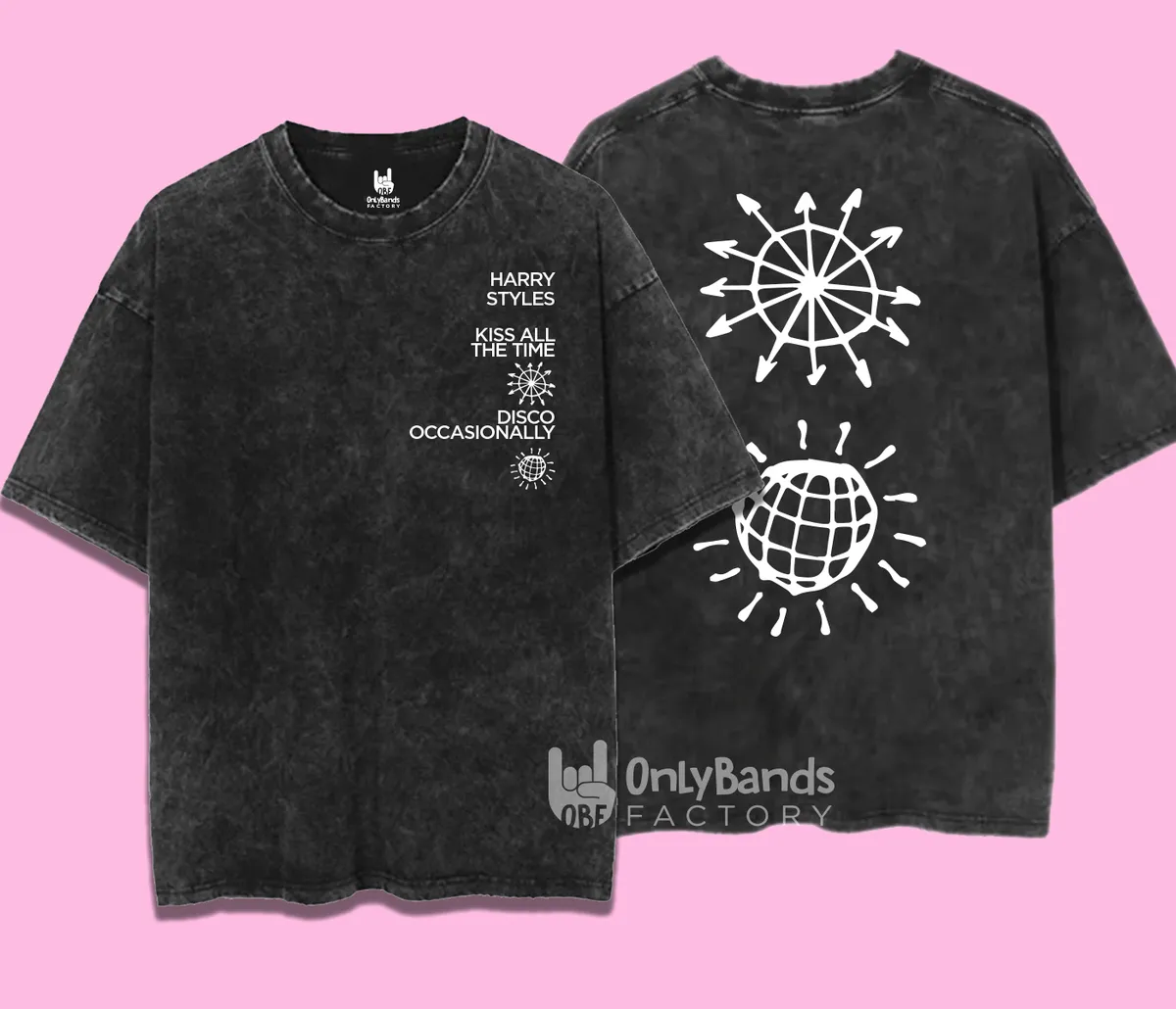 Playera Harry Styles Kiss All The Time Geometric - Modelo 33