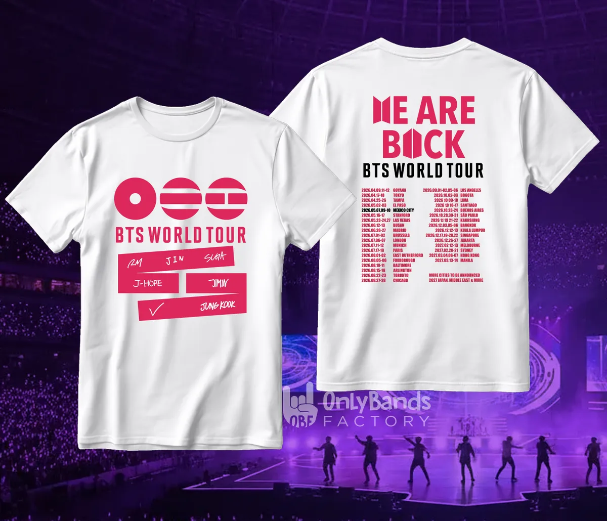 Playera BTS World Tour Member Names - Modelo 11