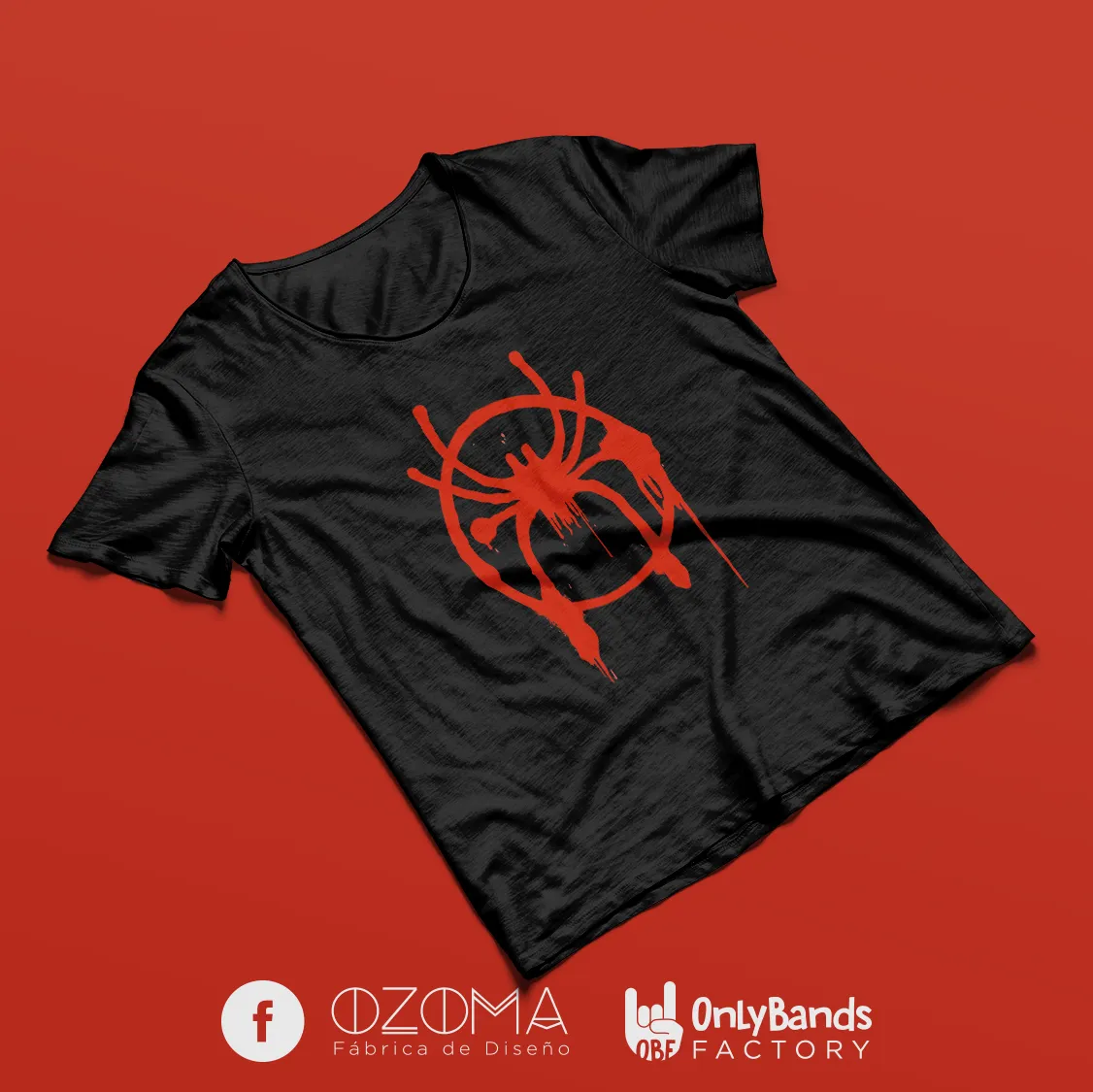 Playera Spider-Man Miles Graffiti Logo - Modelo 5