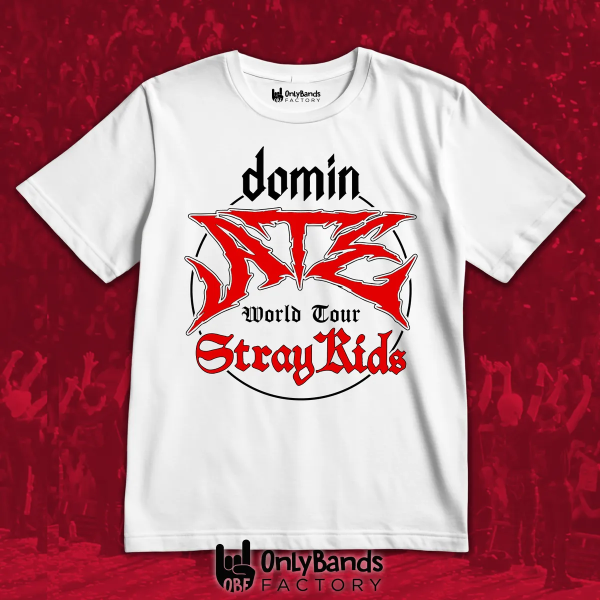 Playera Stray Kids dominATE World Tour Círculo - Modelo 2