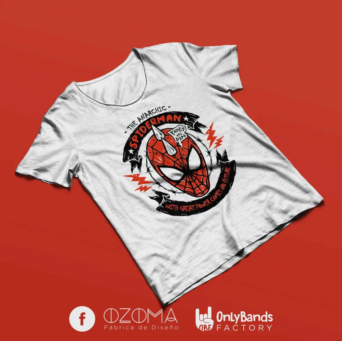 Playera Spider-Man Anarchic Punk - Modelo 2