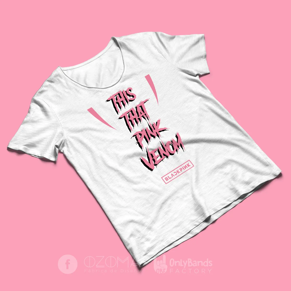 Playera Black Pink This That Pink Venom - Modelo 7