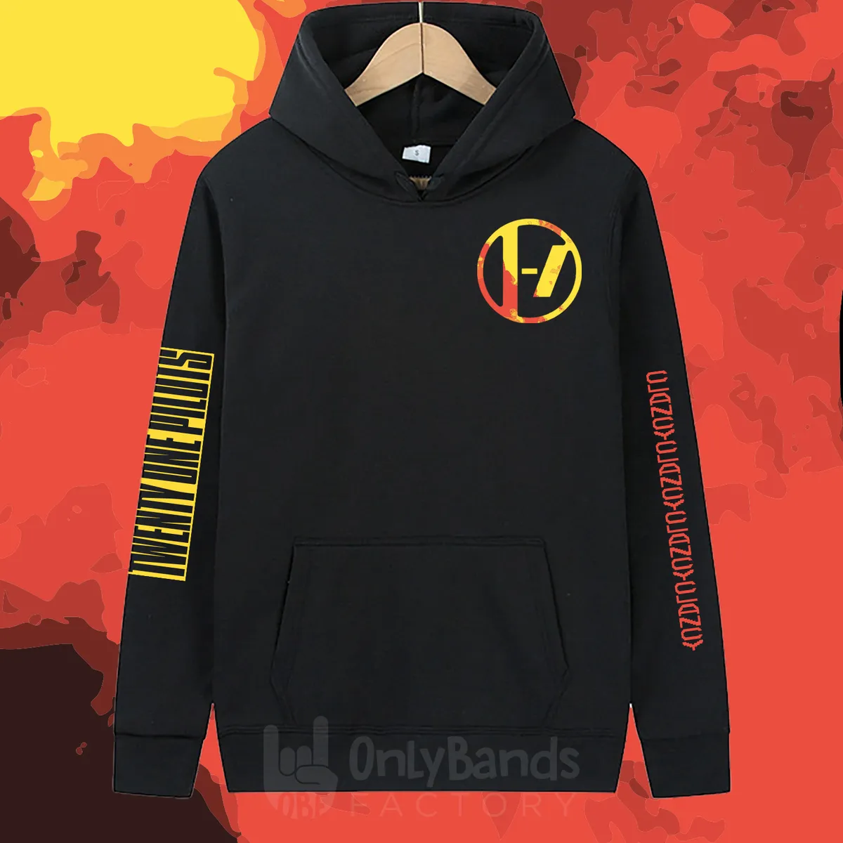 Sudadera Twenty One Pilots Sleeve Logo Runes - Modelo 19