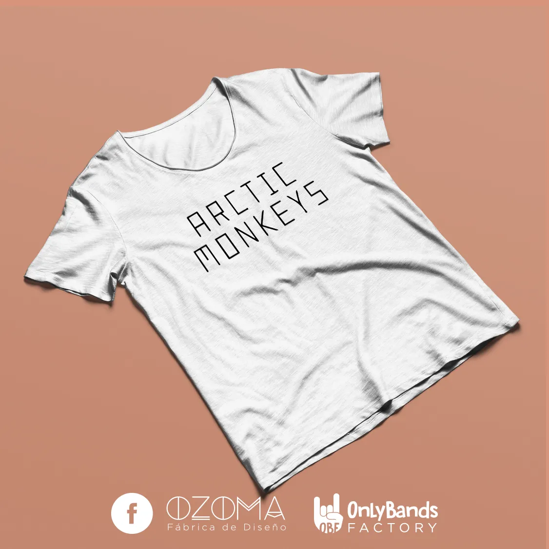 Playera Arctic Monkeys AM Typography - Modelo 3