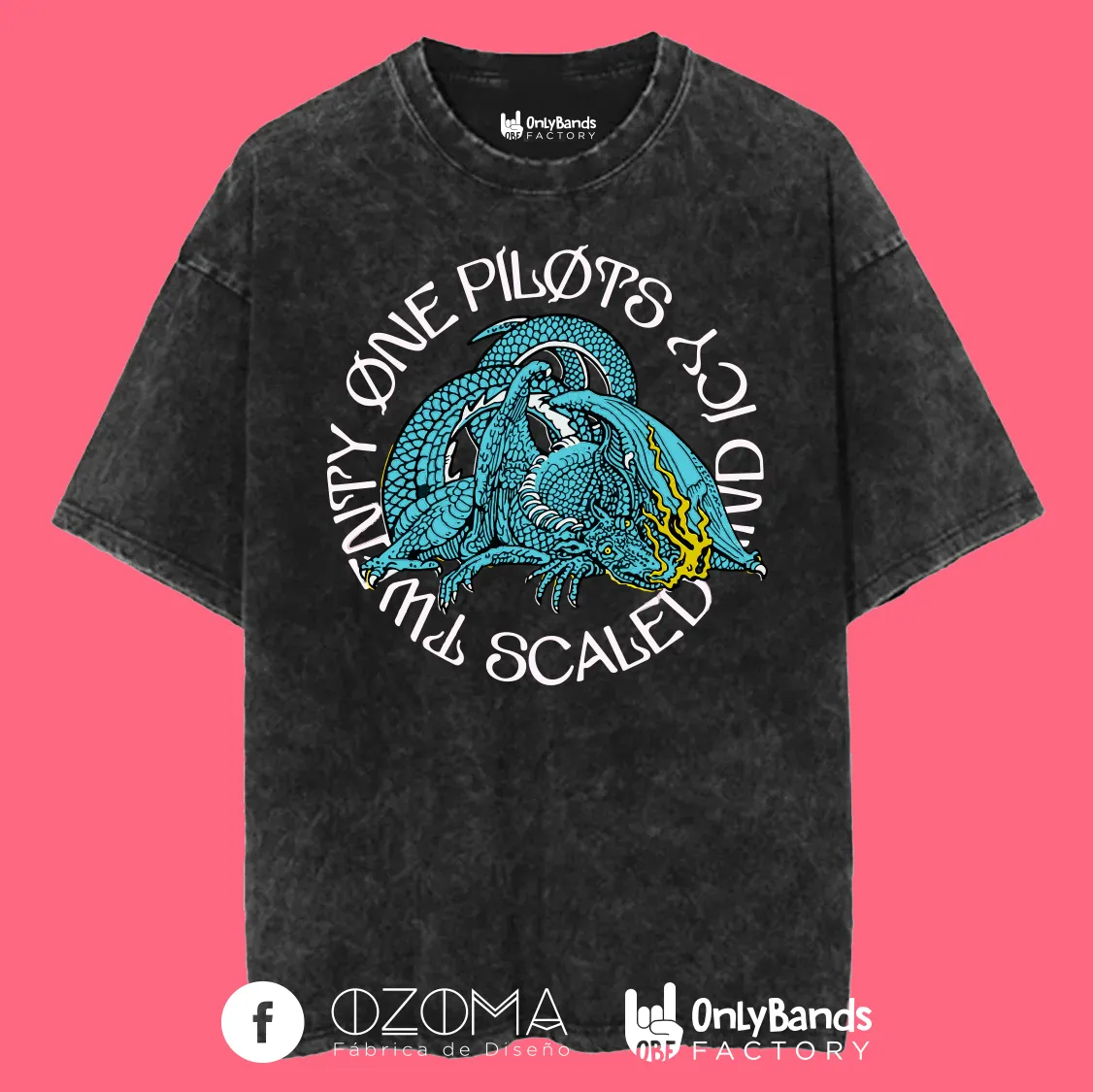 Playera Twenty One Pilots Scaled and Icy Dragon - Modelo 20