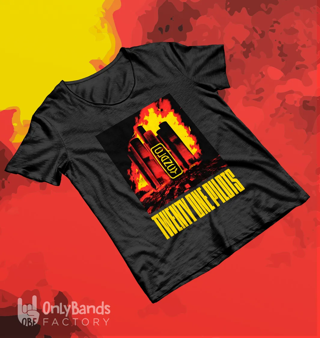 Playera Twenty One Pilots Clancy Towers Flames - Modelo 3