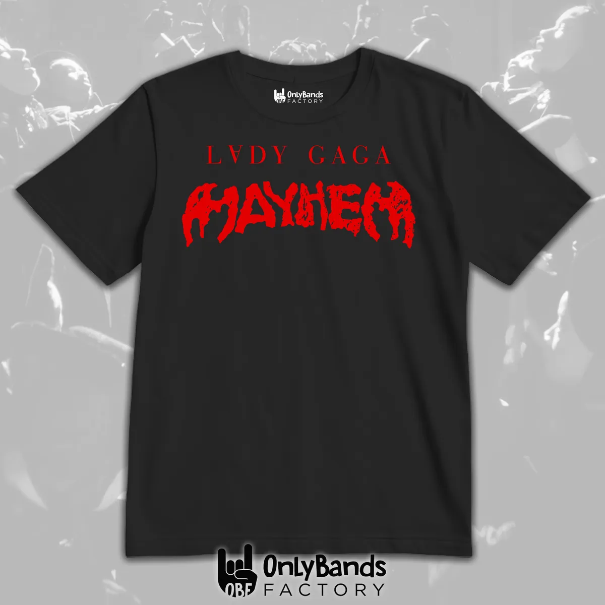 Playera Lady Gaga Mayhem Nombre - Modelo 2
