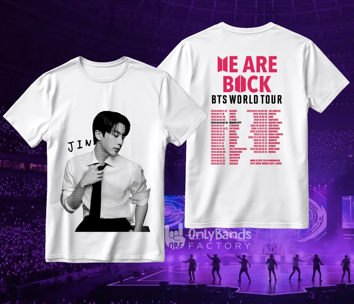 Playera BTS World Tour Jin - Modelo 9