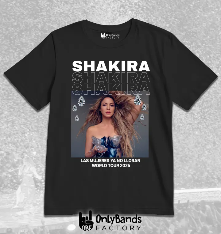 Playera Shakira Shakira Apilado Diamantes - Modelo 2
