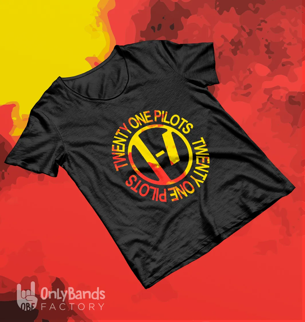 Playera Twenty One Pilots Circle Logo Gradient - Modelo 4