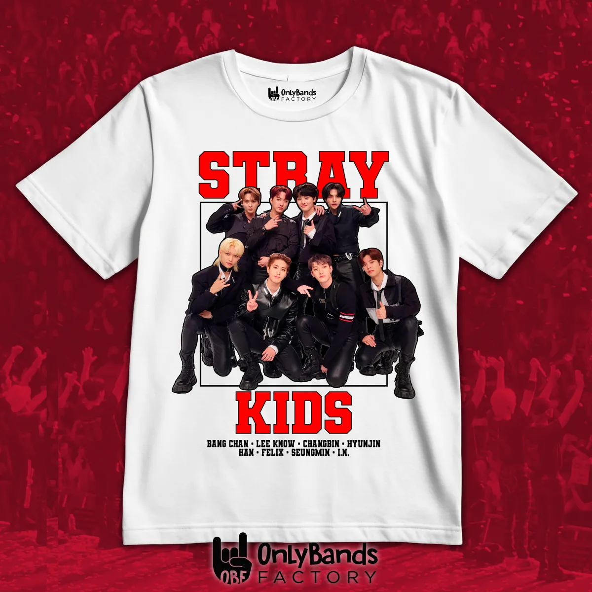 Playera Stray Kids Stray Kids Retrato Rojo - Modelo 10