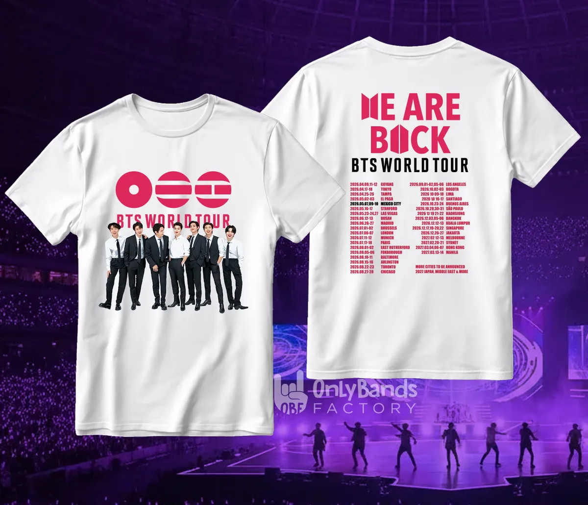 Playera BTS World Tour Group Formal - Modelo 14