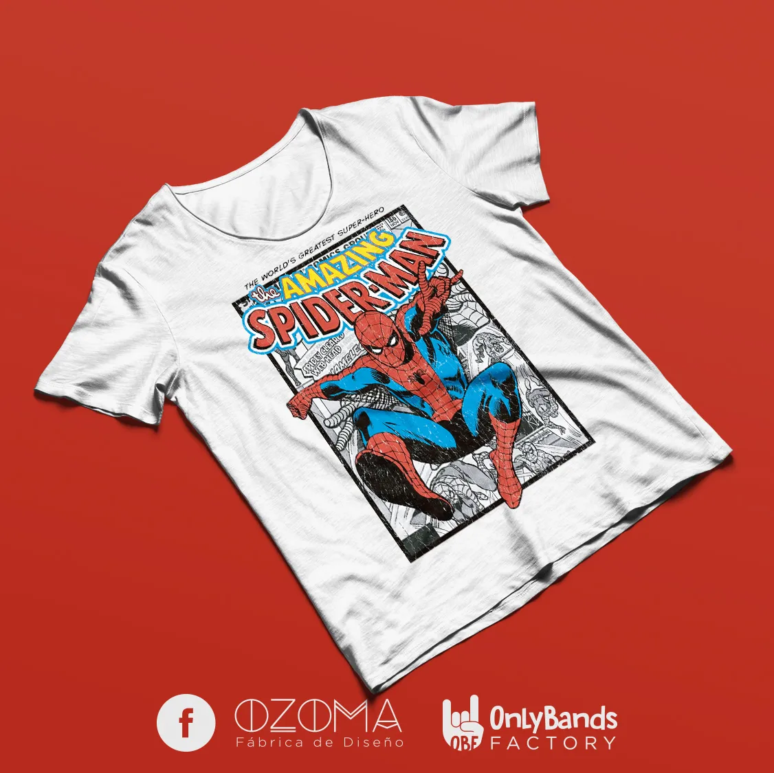 Playera Spider-Man Amazing Comic Cover - Modelo 1