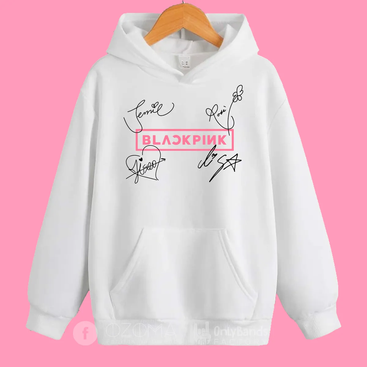Sudadera Black Pink Firmas - Modelo 2
