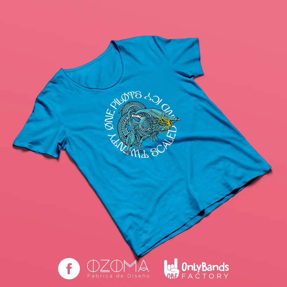 Playera Twenty One Pilots Scaled and Icy Dragon - Modelo 10