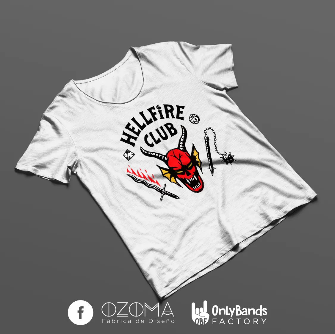 Playera Stranger Things Hellfire Club - Modelo 2