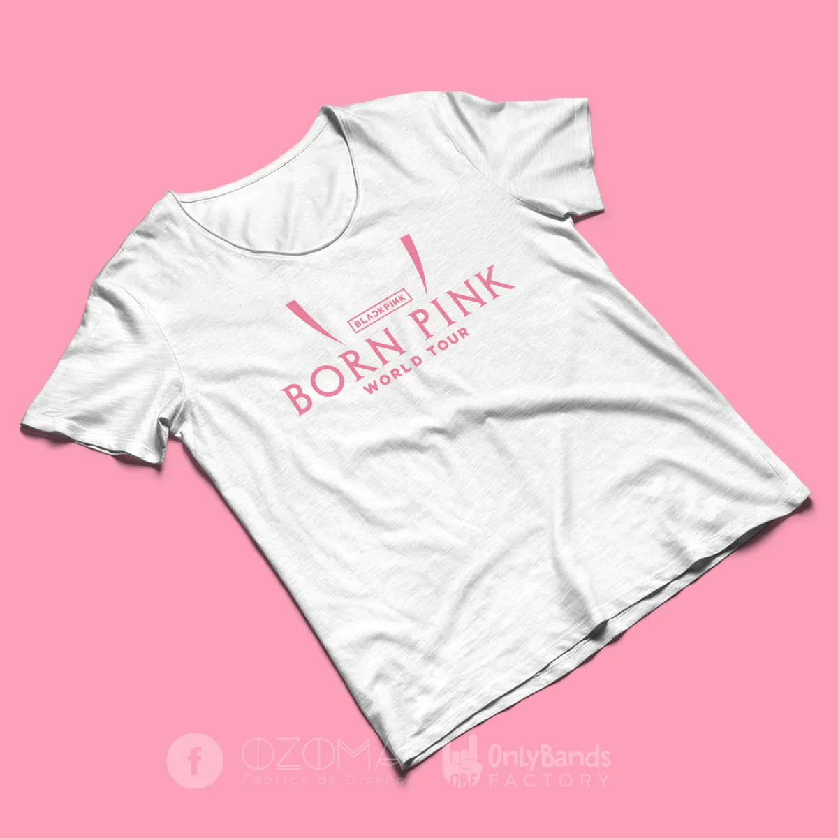 Playera Black Pink Born Pink World Tour - Modelo 6