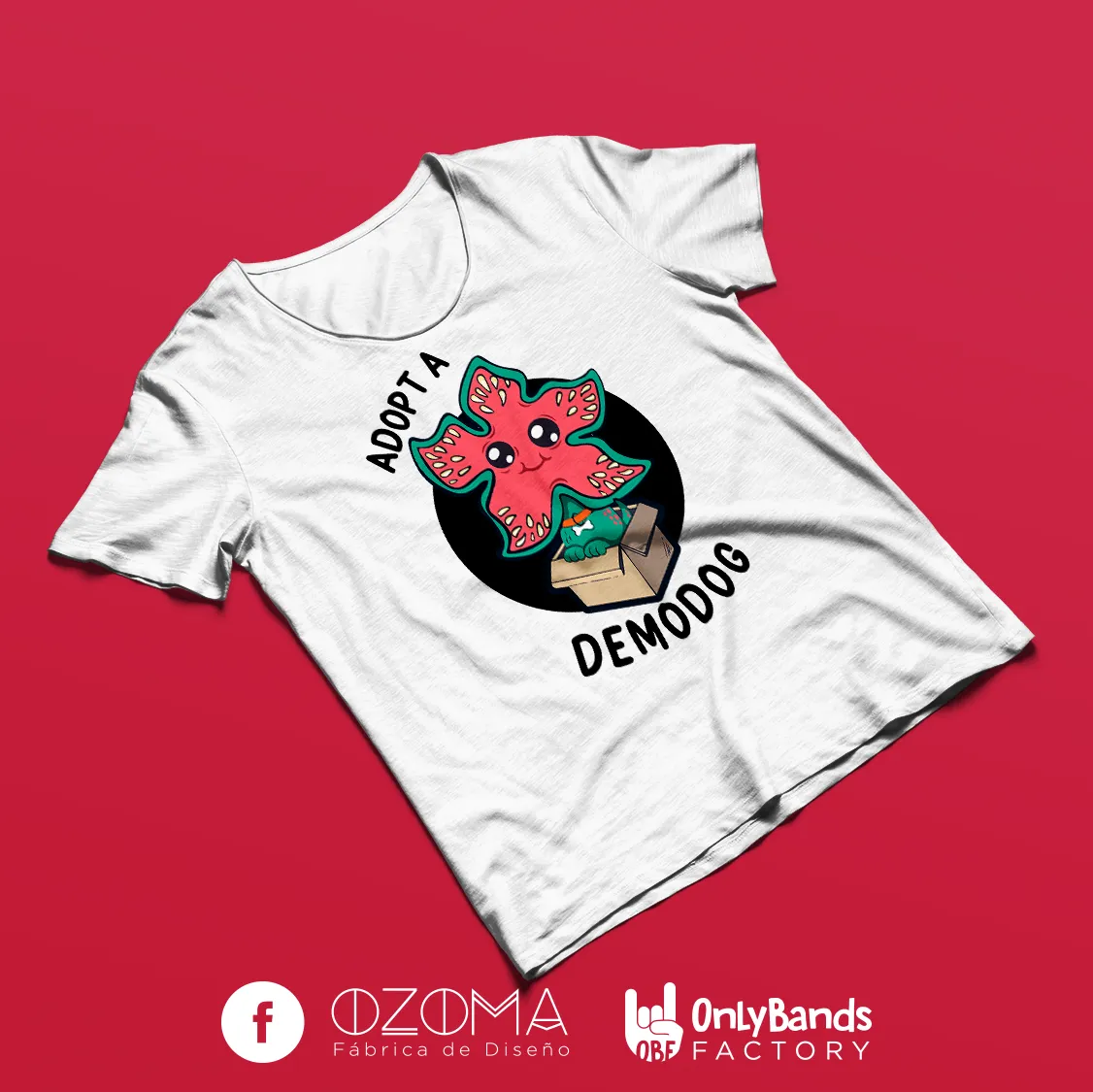 Playera Stranger Things Adopt a Demodog - Modelo 13