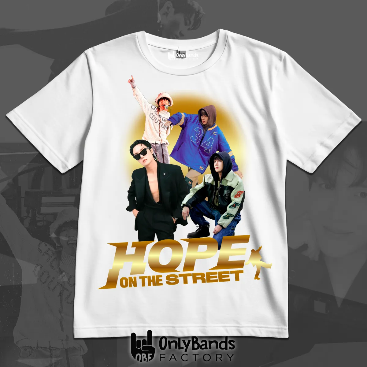 Playera J-Hope Hope On The Street Collage - Modelo 24
