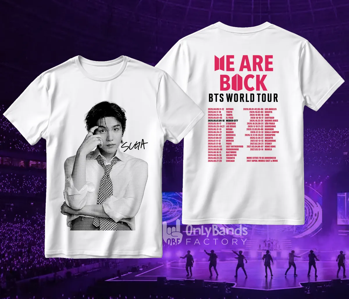 Playera BTS World Tour Suga - Modelo 8