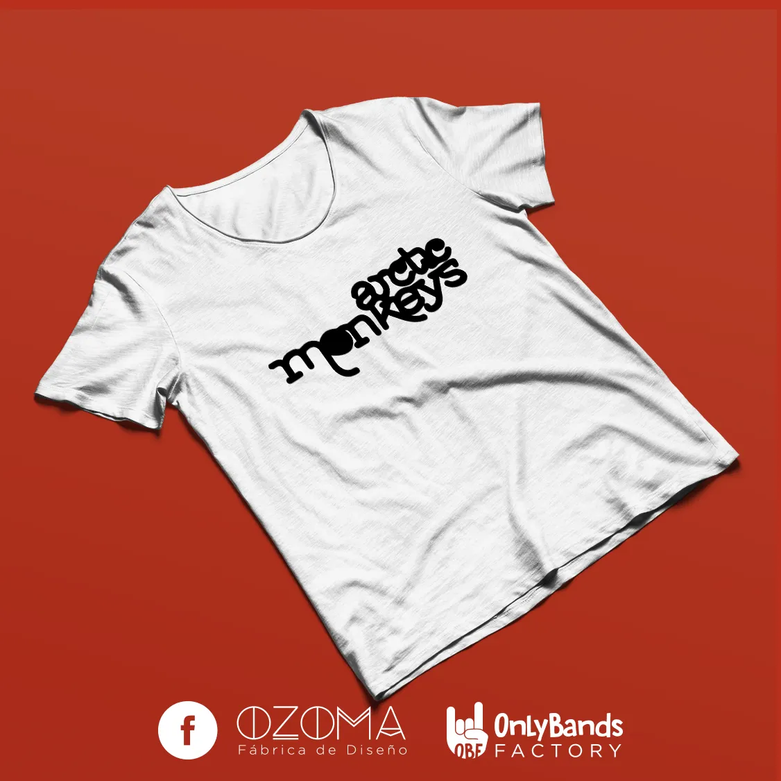 Playera Arctic Monkeys Logo Ondulado - Modelo 5