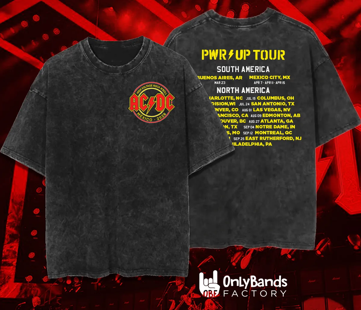 Playera AC/DC PWR UP Tour - Modelo 3