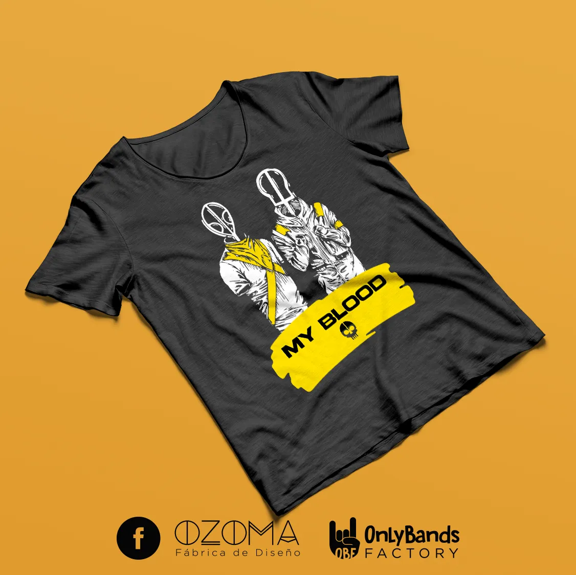 Playera Twenty One Pilots My Blood Masks - Modelo 27