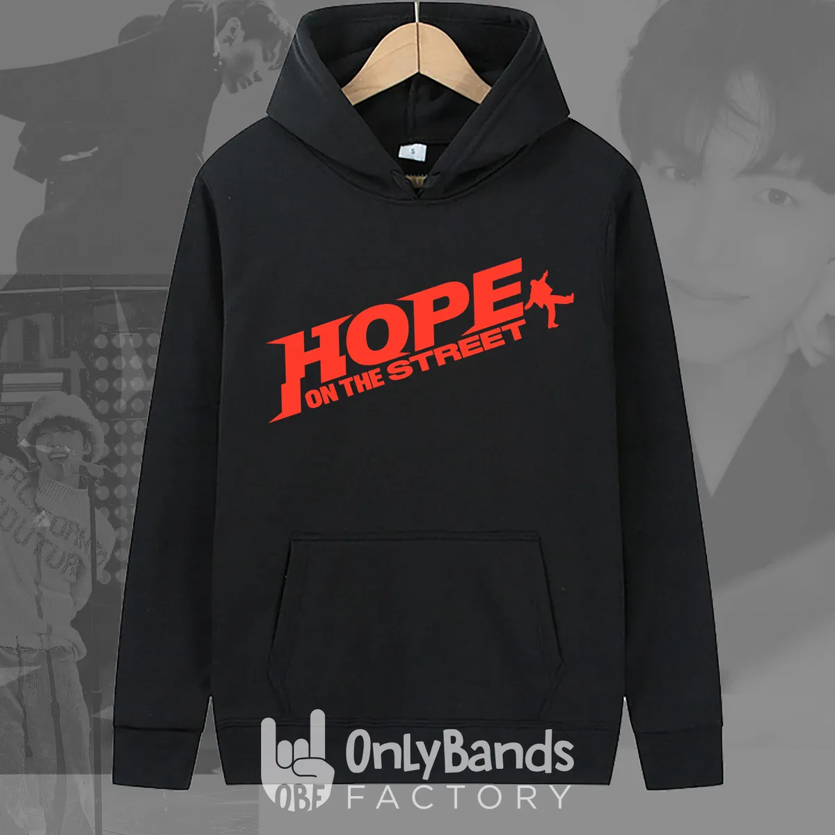 Sudadera J-Hope Hope On The Street Rojo - Modelo 10