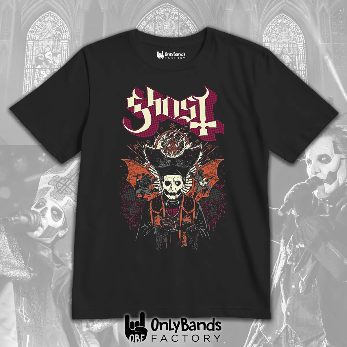 Playera Ghost Copa de Vino - Modelo 9