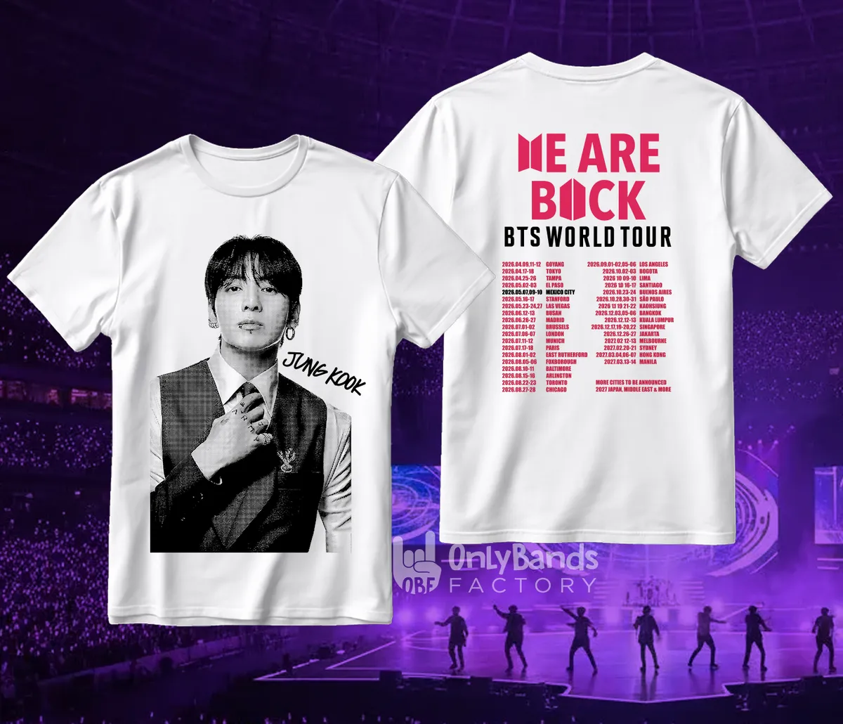 Playera BTS World Tour Jung Kook - Modelo 17