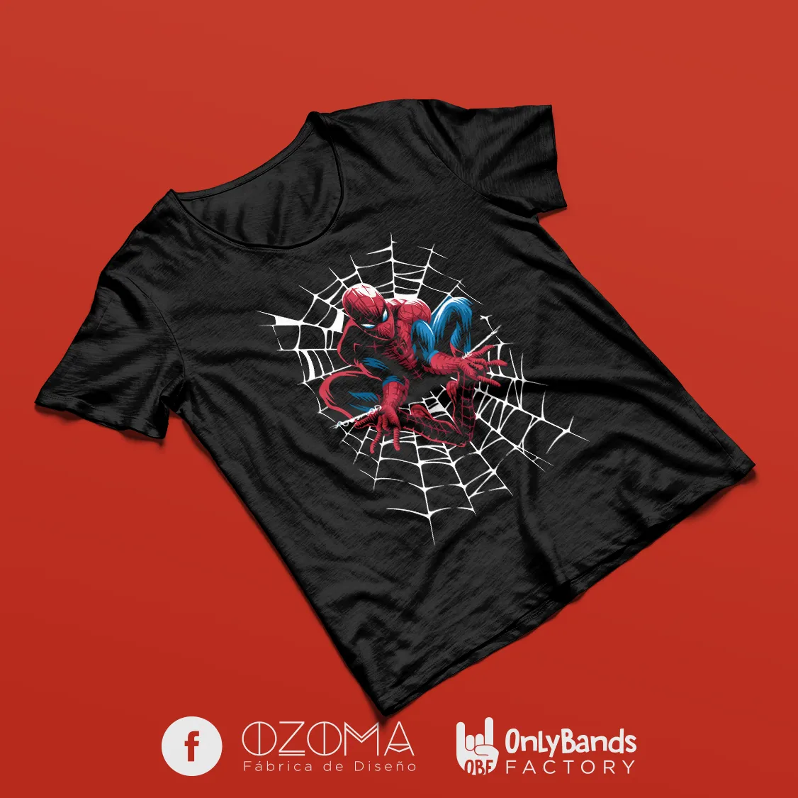Playera Spider-Man Web Circle - Modelo 4