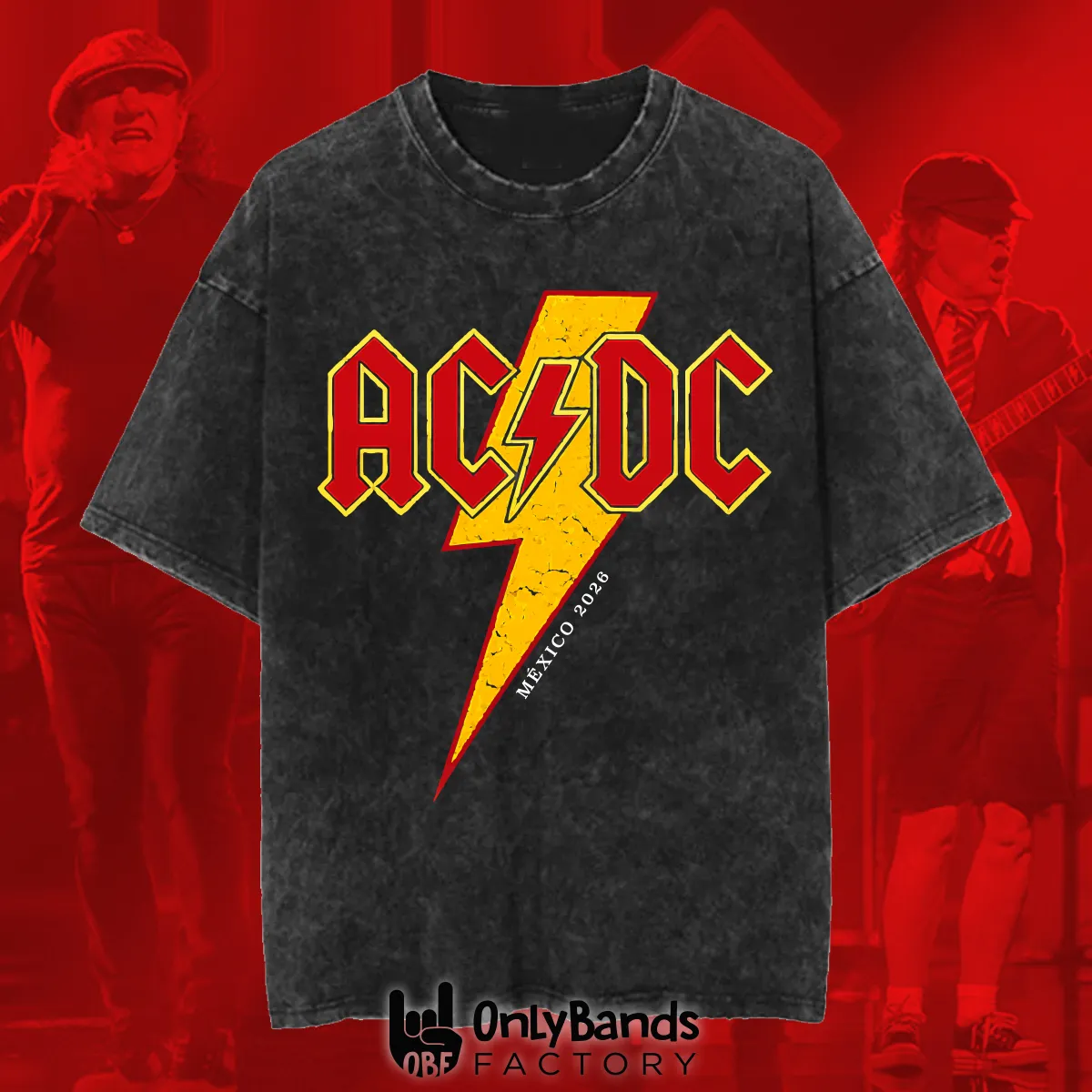 Playera AC/DC México 2026 - Modelo 1