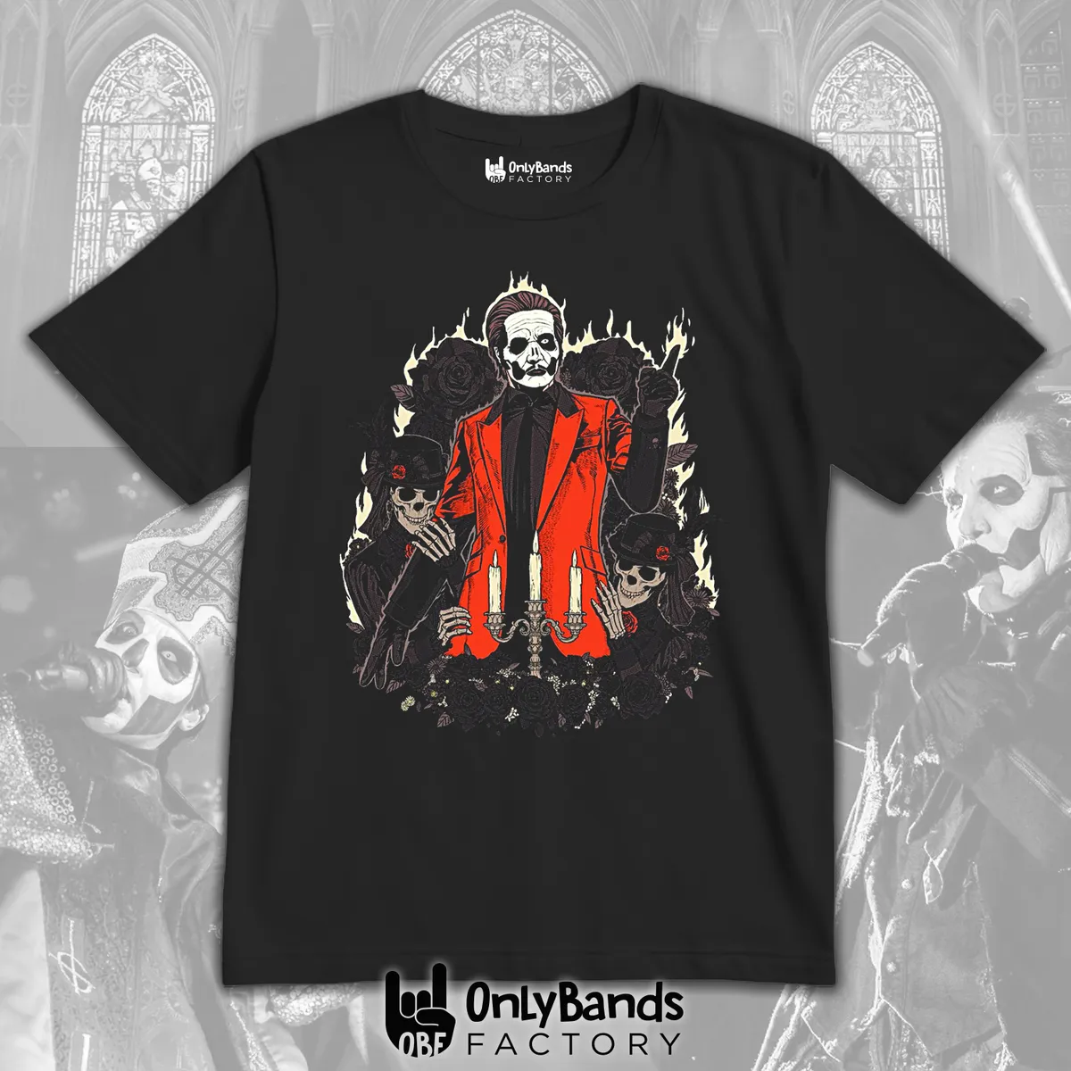 Playera Ghost Cardinal Candelabro - Modelo 6