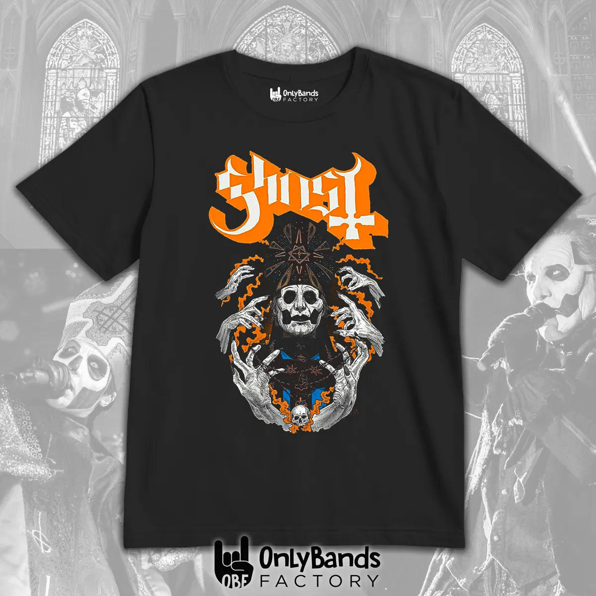 Playera Ghost Manos Ascendiendo - Modelo 5