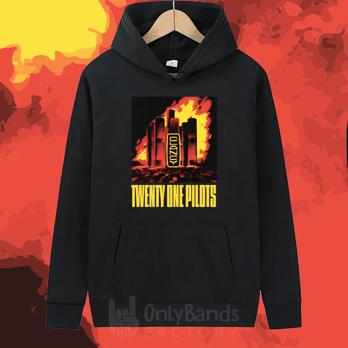 Sudadera Twenty One Pilots Clancy Towers Flames - Modelo 13